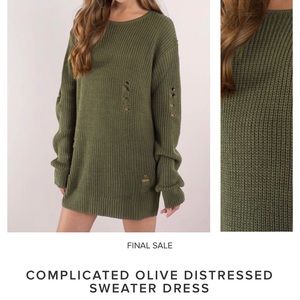 Tobi distressed sweater dress